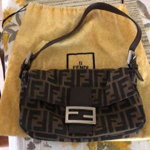 Authentic Fendi Zucca handbag with dust bag
